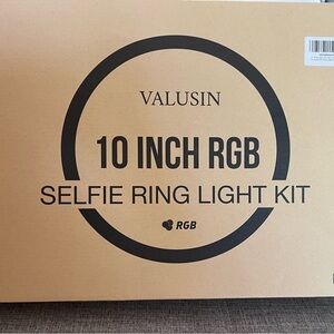 Valusin 10 Inch RGB Selfie Ring Light Kit